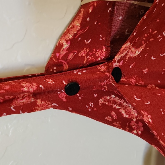 Zara Paisley Sleeveless Jumpsuit, nwt - Picture 11 of 12